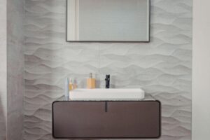 bagno con lavandino moderno
